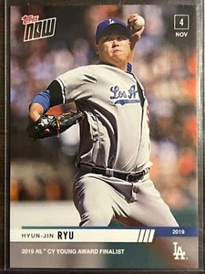 2019 Topps Now #OS-18 Hyun-Jin Ryu Los Angeles Dodgers - Picture 1 of 2