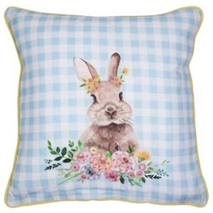 Mars & More Kissen Kaninchen blau 45x45cm, Ostern - Bild 1 von 6