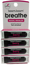 Boom Boom Breathe Nasal Inhaler All Natural Refreshing Berry Scent