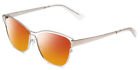 Book Club Late Hesitation Unisex Cateye Polarize Sunglasses Silver 54mm 4 OPTION
