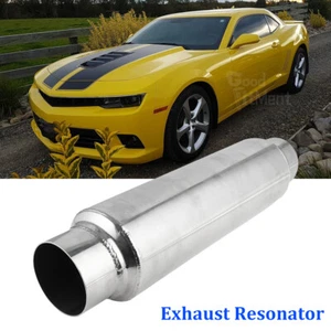 Resonador silenciador escape entrada/salida 2,5" 16" largo para Chevy Camaro 6,2 L 5,7 L - Imagen 1 de 11