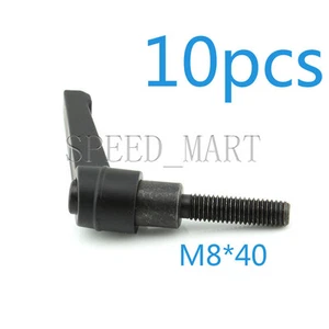 10 pcs Machinery M8 x 40mm Threaded Knob Adjustable Handle Clamping Lever - Picture 1 of 5