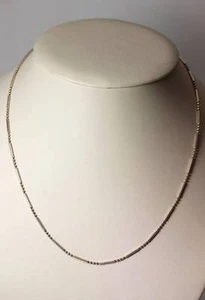 Hermoso Collar de Cuentas y Barras Italianas de Plata Esterlina 18" - 5016 - Imagen 1 de 5