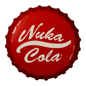 Fallout Nuka-Cola Nasadka na butelkę Duży blaszany znak - Zdjęcie 1 z 6