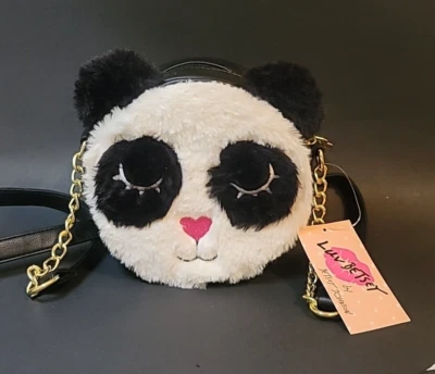 Новый с Ярлыками Luv Betsey Johnson меха плюшевая панда Kitch столовая сумка через плечо сумочка - Изображение 1 из 4