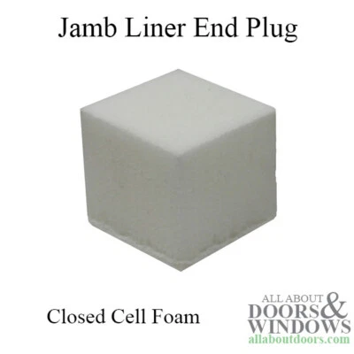Window Jamb Liner End Plug For Double Hung Windows 3/4 Inch Square Jamb Plug - Image 1 of 3