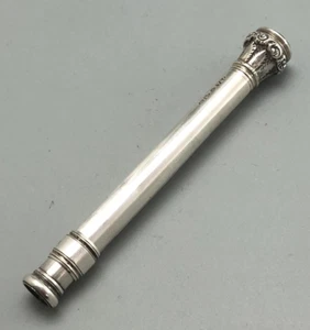 Victorian Silver & Bloodstone Pencil Holder Villiers & Jackson Chester 1895 DZX - Picture 1 of 3