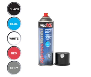 ProXL XpressBuild High Build Black Primer 500ml Aerosol - Picture 1 of 3