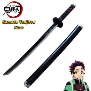 Demon Slayer Katana Anime Sword Cosplay Weapon Orange 72cm Assembled Original - Picture 1 of 24