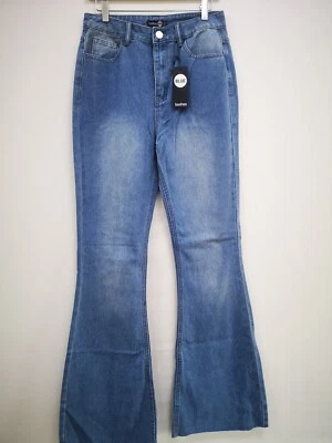 Boohoo Light Wash Tall Flare Jean (code st)  - Image 1 of 3