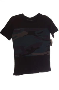 Boys Black Blue Gray Camo Army Camouflage SS Summer T Shirt 8 10 12 14 M Lg NEW - Picture 1 of 1