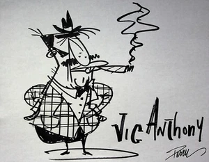 MARC PERRY signierte Original Hand Inked Marker Design Skizze #PY - Bild 1 von 2