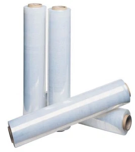 12 X NEW ROLLS CLEAR EXT. CORE PALLET STRETCH SHRINK WRAP 150/ HIGH QUALITY - Picture 1 of 3