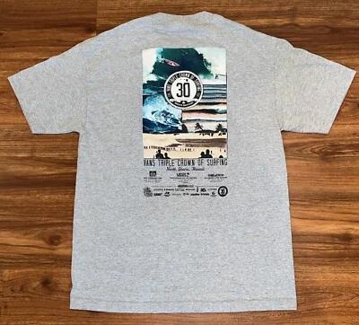 2012 Vans Triple Crown Of Surfing T Shirt Adult L WSL North Shore Surf 30th Ann - Image 1 of 4