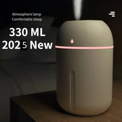300ml Air Humidifier USB Essential Oil Diffuser Cool Mist Maker Purifier 2025 - Image 1 of 4