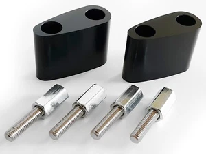Mirror Extenders 1994 - 2009 Kawasaki Ninja 500R EX500 EX GPZ 500 GPZ500 GPZ500S - Picture 1 of 6