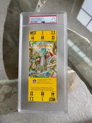 🔥ULTRARARE LOWPOP PSA 8 SUPER BOWL XVIII 18 FULL TICKET RAIDERS REDSKINS !🔥🔥 - Image 1 of 4