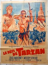Affiche cinéma film LE DEFI DE TARZAN Jock Mahoney - 120 x 160 cm