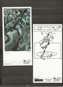 LOT DE 2 EX LIBRIS / ON A MARCHE SUR LA BULLE - AMIENS 2003/ TIRAGE LIMITE - Imagen 1 de 1