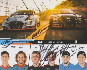 2020 Bryan Herta Autosport Hyundai Veloster N TCR signed IMSA MPC Hero Card - Picture 1 of 2