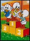 Walt Disney Olympic games sports podium Donald nephews old c1950-1960s postcard