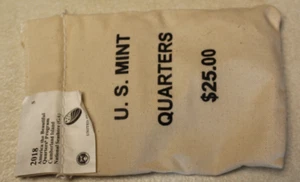 2018-S Cumberland Island Natl Seashore Quarter Original Mint Sewn Bag 100 coins - Picture 1 of 4