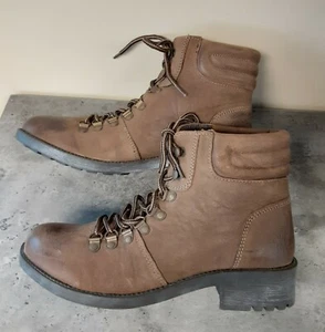 Mia Alexa braune (tabakfarbene) Leder Wanderschuhe Größe 9 - Bild 1 von 6