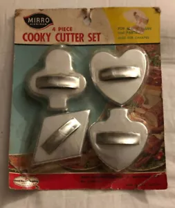 Set tagliabiscotti vintage Mirro Cooky ponte poker gioco carte sigillate Natale - Foto 1 di 9