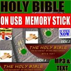 King James Version Heilige Bibel KOMPLETT ALTES & NEUES Testament MP3 Audio USB-LAUFWERK
