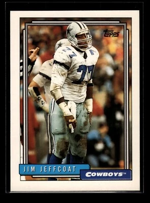 1992 Topps #617 Jim Jeffcoat (NM)(FTB) - Image 1 of 2