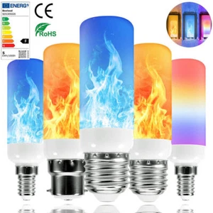 LED E27 Licht Fackel Feuer Lampe Flammen Effekt Glühbirne Flacker Birne Dekor DE - Bild 1 von 17