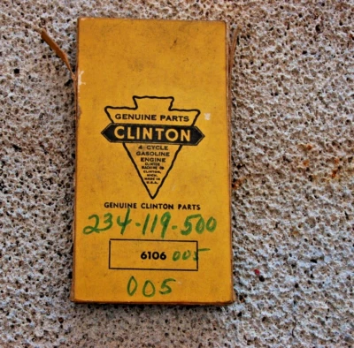 Anillos de pistón Clinton de colección NOS - .050 de gran tamaño - P# 234-119-500/6106 Foto 1 de 2