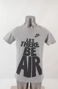 Nike Let There Be Air T-Shirt Grey Youth Multiple Sizes New with Tags AQ9938 063 - Foto 1 di 4