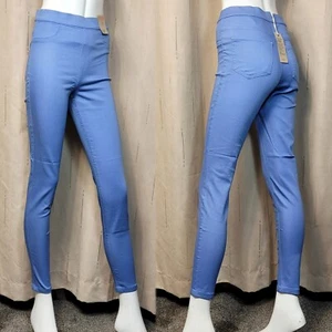 M&S High Rise PULL-ON Flexifit JEGGINGS ~ Größe 12 Regular ~ KORNBLUMENBLAU - Bild 1 von 5