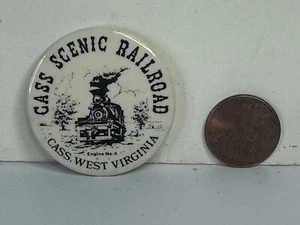 Botón Pinback Cass Scenic Railroad - Imagen 1 de 2