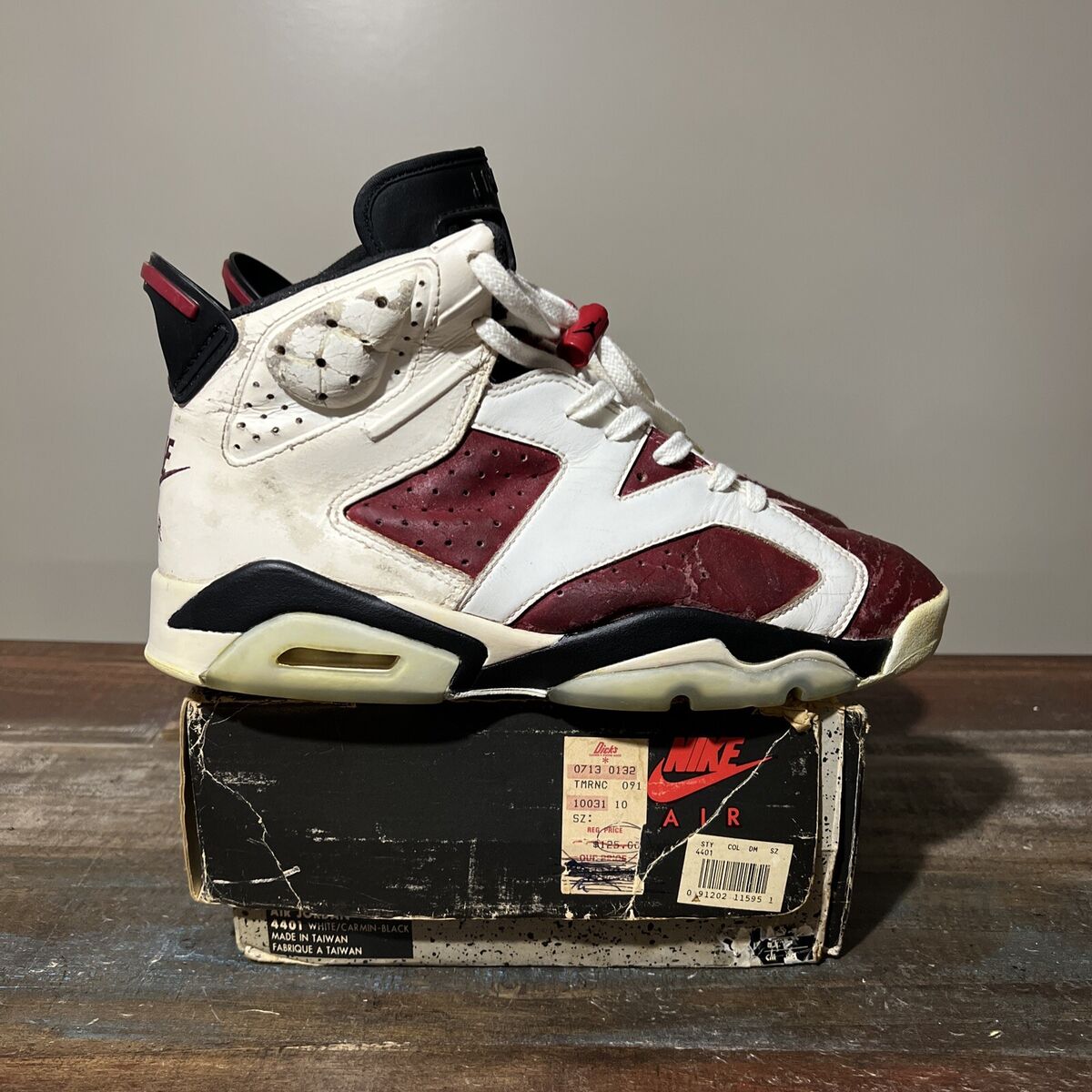 Jordan 6 OG 1991 Carmine for Sale | Authenticity Guaranteed Jordan 6 OG 1991 Carmine for Sale | Authenticity Guaranteed