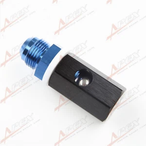 Aluminum -12AN AN12 12AN Fuel Cell Roll Over Vent Valve Tank Mounted Blue/Black - Foto 1 di 5