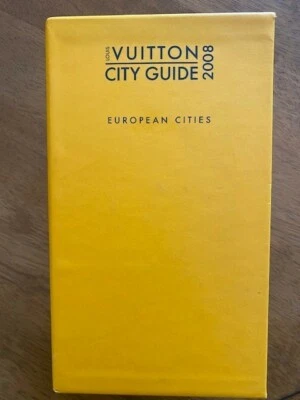 Louis Vuitton City Guide Books 2008 Complete Inbox 9 Yellow European Cities RARE - Image 1 of 4