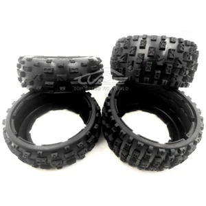 5B Front and Rear knobby Tire Set of 4PCS Fit 1/5 HPI RV KM Baja 5B - Picture 1 of 2