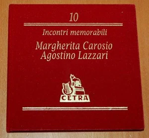 Margherita Carosio Agostino Lazzari - Incontri Memorabili 10 - 1994 Cetra CD - Picture 1 of 5