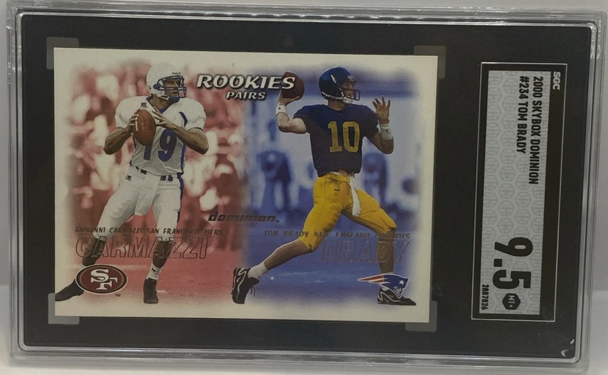 Tom Brady Rookie Football Grade 9.5 Sports Trading Cards