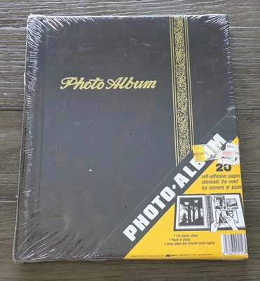 Álbum de fotos KMART 20 páginas autoadhesivas hoja caída color marrón - sellado de fábrica Foto 1 de 4
