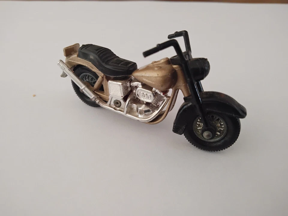 Matchbox 1980 No.50 Motorrad Harley Davidson Gold , Top Zustand , ohne Fahrer - Bild 1 von 4