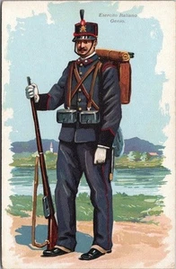 Postal militar italiana vintage de la década de 1910 "Esercito Italiano Genio" ingenieros del ejército - Imagen 1 de 2