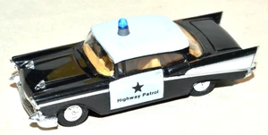 RTR HO=1/87 Vehicle Praline 1957 Chevy Bel Air Highway Patrol Police CAR BUILT - Picture 1 of 5