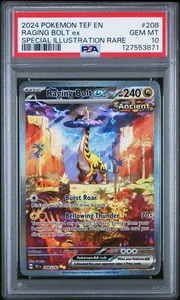 Pokemon PSA 10 2024 SV Temporal Forces Raging Bolt ex 208/162 SIR *3871 - Bild 1 von 3