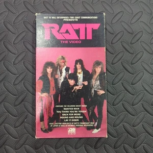 Ratt The Video VHS 1985 Atlantic Rare Vintage Hair Metal Tape Free Shipping - Picture 1 of 10
