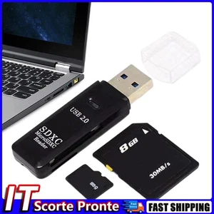 Lettore di schede USB 2.0 2 in 1 Lettore di schede di memoria da USB a SD TF per - Bild 1 von 9
