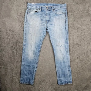 J. Crew 770 Herren Slim Fit Light Wash Distressed Denim Jeans - W36 L32 - Bild 1 von 14