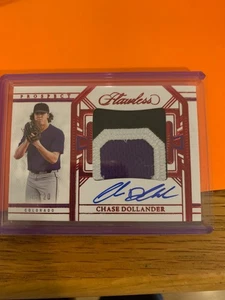 2024 FLAWLESS CHASE DOLLANDER 5/20 3CLR RELIQUIA AUTOGRAFO PROSPECT RPA - Foto 1 di 1
